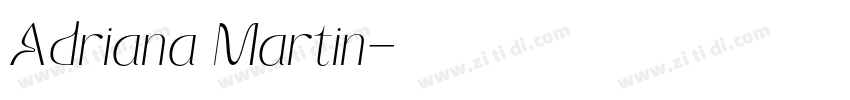 Adriana Martin字体转换